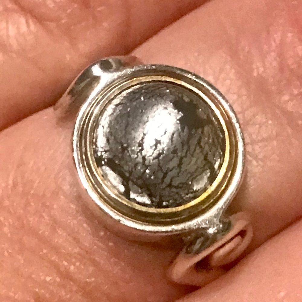 Interchangable Sterling Silver Disk Ring - image 7